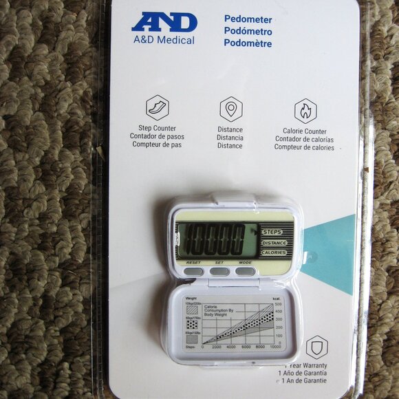 A&D MEDICAL Pedometer Step & Calorie Counter Model XL15 Brand New SEALED. - Picture 1 of 2